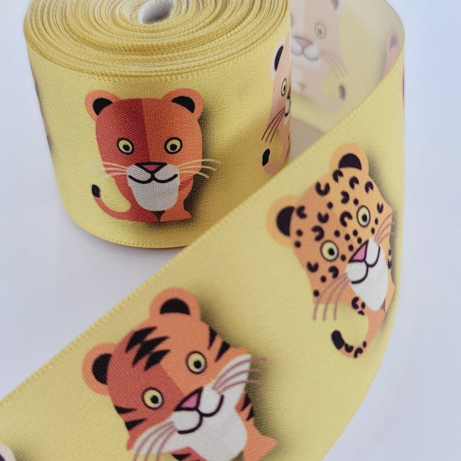 Little Lion Satin Ribbon - 1 1/2" (38mm) - Sold by the Yard