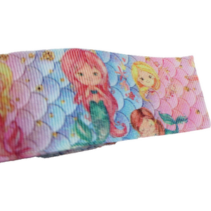 Mermaid #3 Grosgrain Ribbon - 023698 - 1 1/2" (40mm) - 5 yards