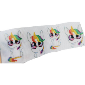 Unicorn #3 Grosgrain Ribbon - 014365 - 1 1/2" (40mm) -  5 yards