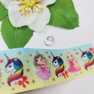 Unicorn #5 Grosgrain Ribbon - 018274 - 1 1/2" (40mm) -  5 yards