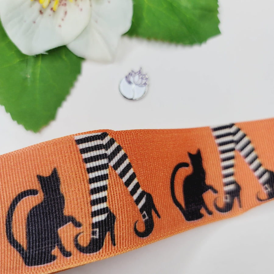 Halloween #6 Grosgrain Ribbon - 011516 - 1 1/2" (40mm) - 5 yards