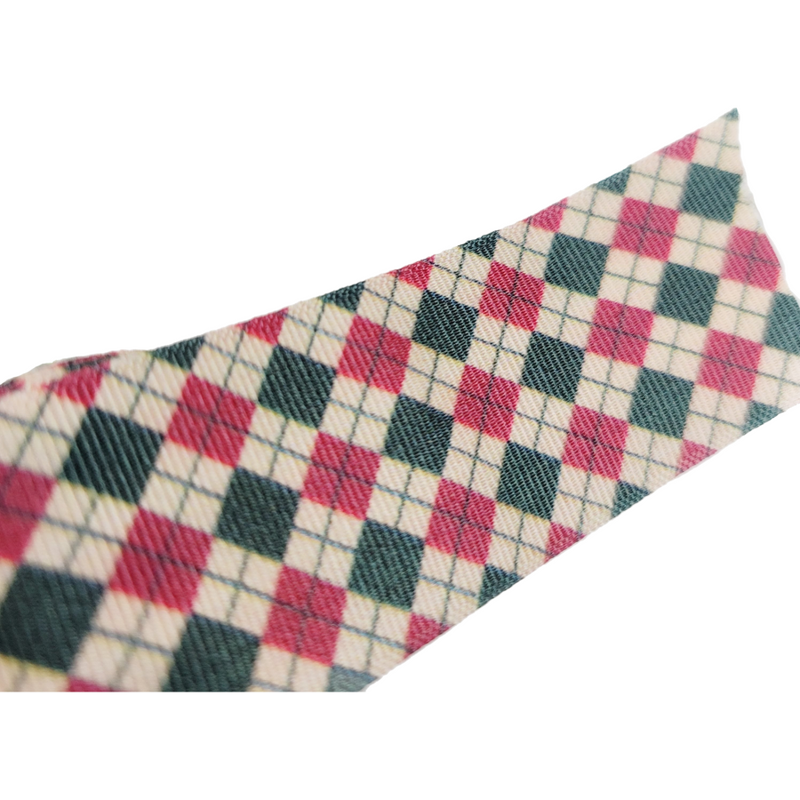 Plaid #3 Grosgrain Ribbon - 011418 - 1 1/2" (40mm) - 5 yards