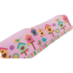 Bird's House Grosgrain Ribbon - 011417 - 1 1/2" (40mm) - 5 yards