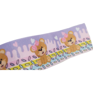 Bears #2 Grosgrain Ribbon - 016204 - 1 1/2" (40mm) - 5 yards