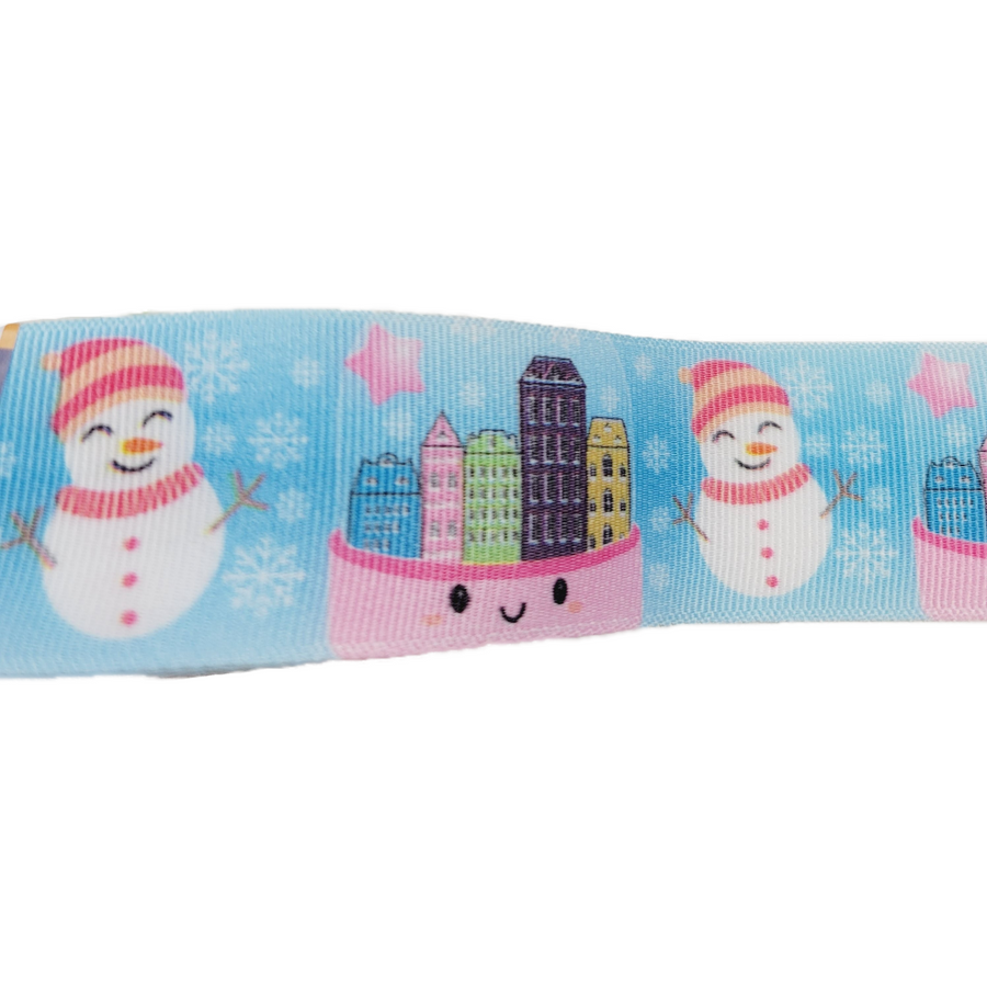 Snowman #3 Grosgrain Ribbon - 015920 - 1 1/2" (40mm) -  5 yards