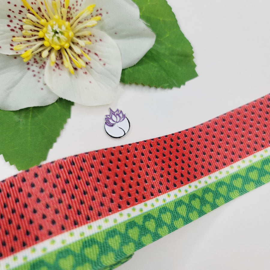 Watermelon #2 Grosgrain Ribbon - 010913 - 1 1/2" (40mm) -  5 yards