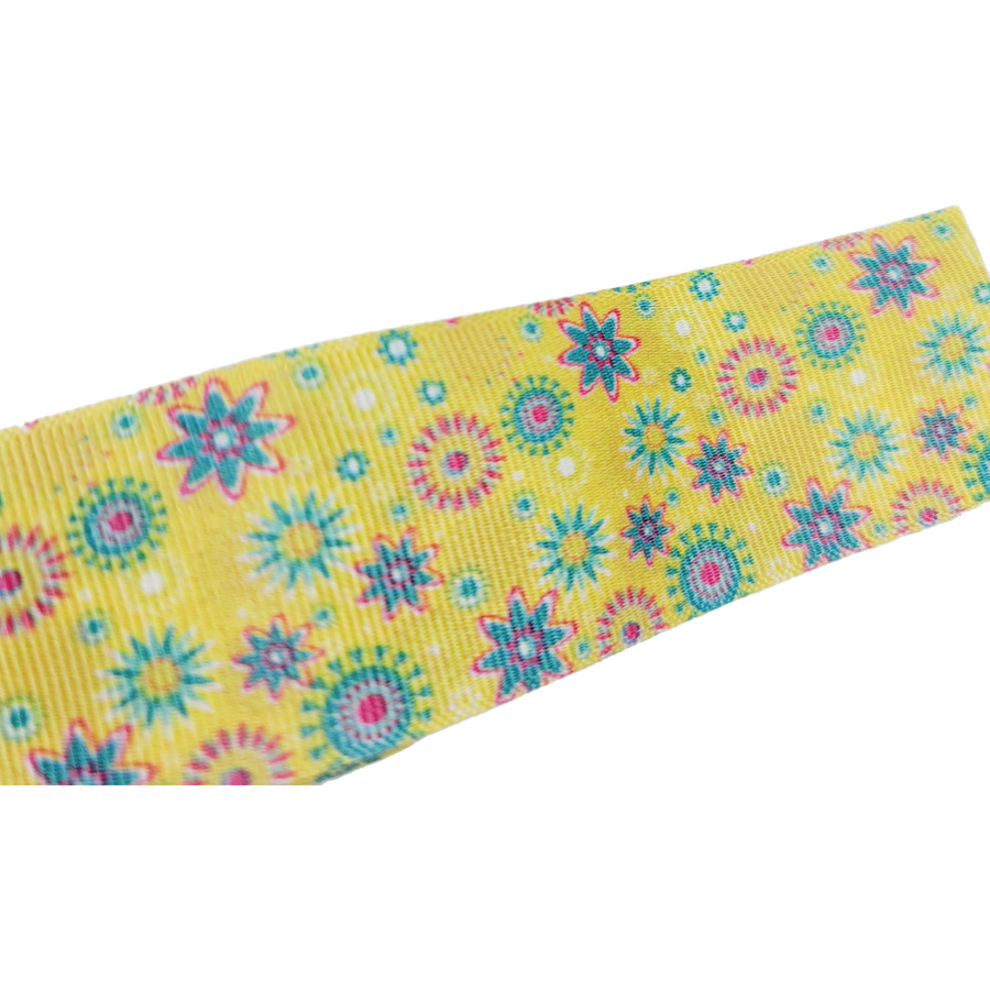 Mandala Grosgrain Ribbon - 026063 - 1 1/2" (40mm) - 5 yards