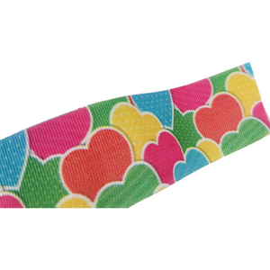 Hearts #2 Grosgrain Ribbon - 011047 - 1 1/2" (40mm) - 5 yards