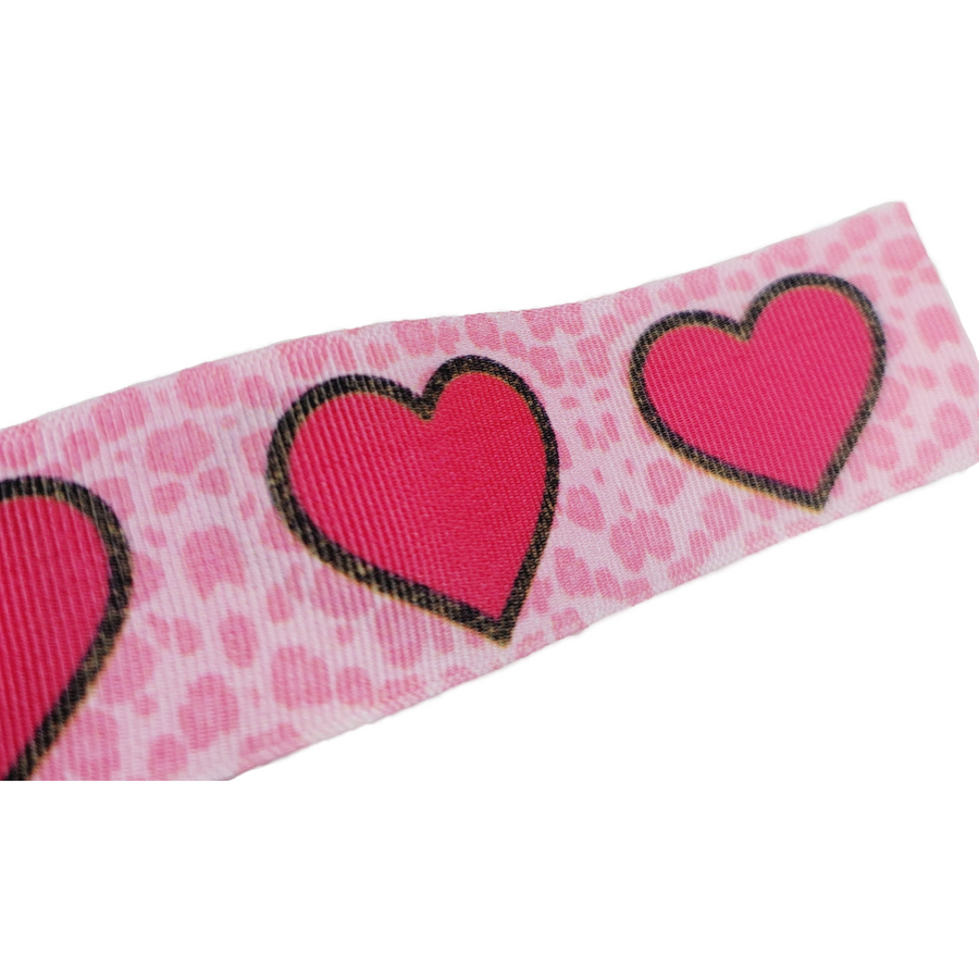 Hearts #3 Grosgrain Ribbon - 017940 - 1 1/2" (40mm) - 5 yards