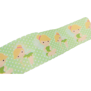 Tinker Bell #2 Grosgrain Ribbon - 011061 - 1 1/2" (40mm) -  5 yards