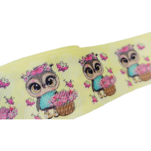 Owls #2 Grosgrain Ribbon - 023257 - 1 1/2" (40mm) - 5 yards