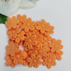 Small Quilt Flowers - #38 - Tangerine - 25 units