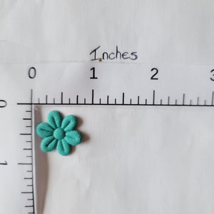 Small Quilt Flowers - #36 - Cerulean - 25 units