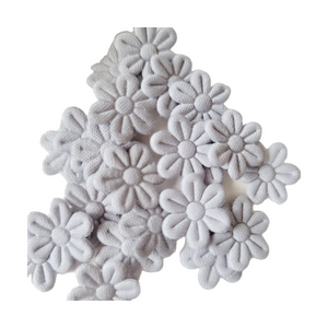 Small Quilt Flowers - #34 - Grey - 25 units