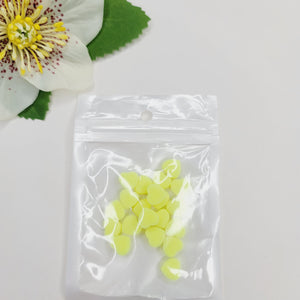 Clay Hearts - Set of 20 - Neon Yellow