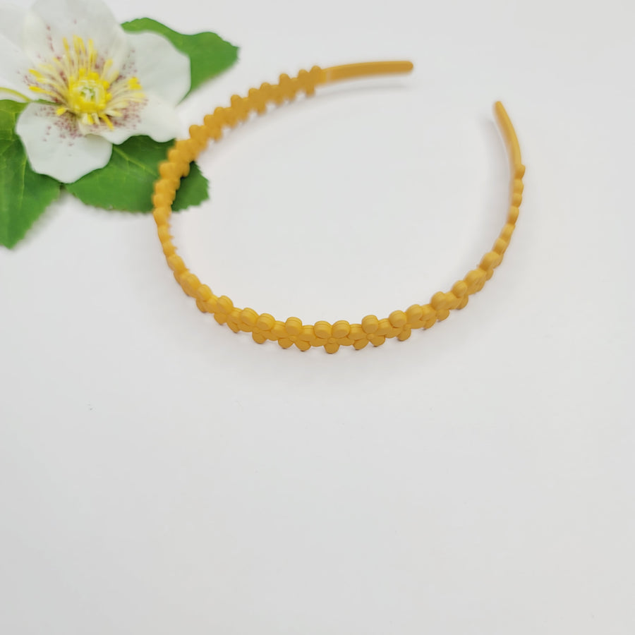 Plastic Flowers Headband