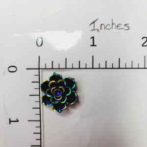 Resin Flatback Flowers for Craft - Mixed Colors - Set of 10