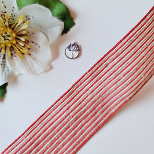 Juta Red Sinimbu Grosgrain Ribbon - 1 1/2" (38mm) - Sold by the Yard