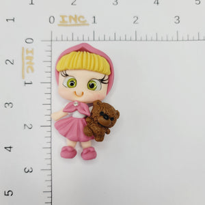 Masha #348 Clay Doll for Bow-Center, Jewelry Charms, Accessories, and More