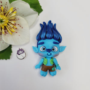 Troll #563 Clay Doll for Bow-Center, Jewelry Charms, Accessories, and More