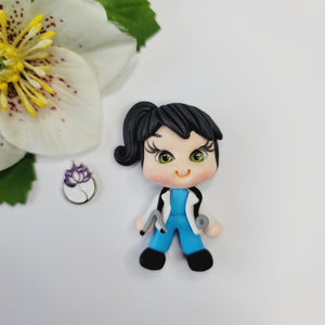 158 Dr Cristina 2 Clay Doll for Bow-Center, Jewelry Charms, Accessories, and More