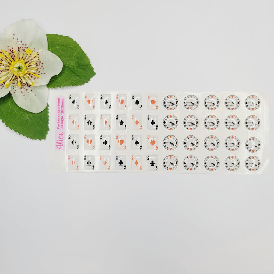 Stickers for Clays Multicolor STY Alice 44 Units