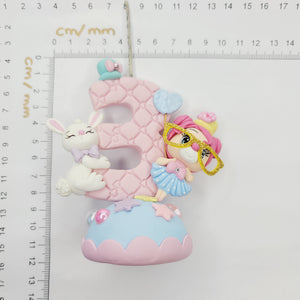 Magic Circus themed candle #3 for cake top