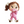 Load image into Gallery viewer, 192 Ella, Lunna  &amp; Emma Triplets Clay Doll for Bow-Center, Jewelry Charms, Accessories, and More
