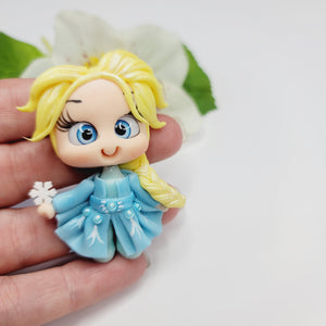 Princess 3 #466 Clay Doll for Bow-Center, Jewelry Charms, Accessories, and More