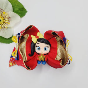 Little Powerful Girl Large Hair-Bow