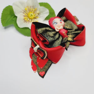 Queens of Hearts mermaid large hair-bow