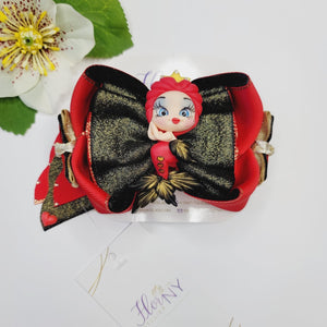 Queens of Hearts mermaid large hair-bow