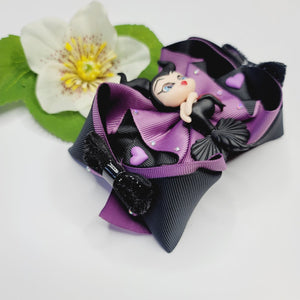 Maleficent  mermaid large hair-bow