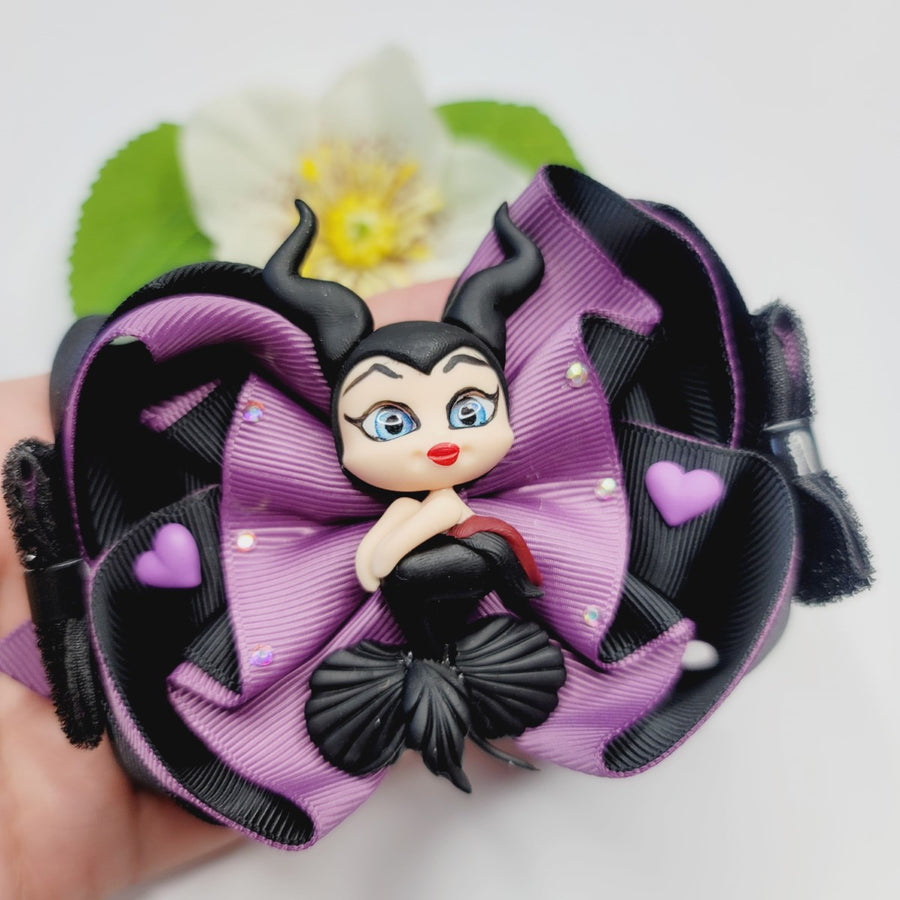 Maleficent  mermaid large hair-bow