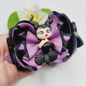 Maleficent  mermaid large hair-bow