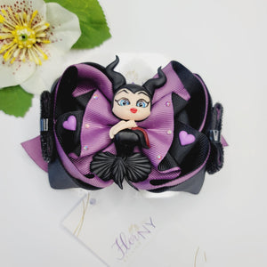 Maleficent  mermaid large hair-bow