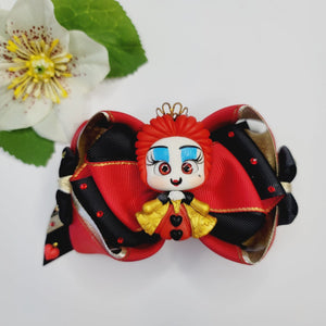 Queen of hearts #1 large hair-bow