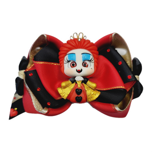 Queen of hearts #1 large hair-bow