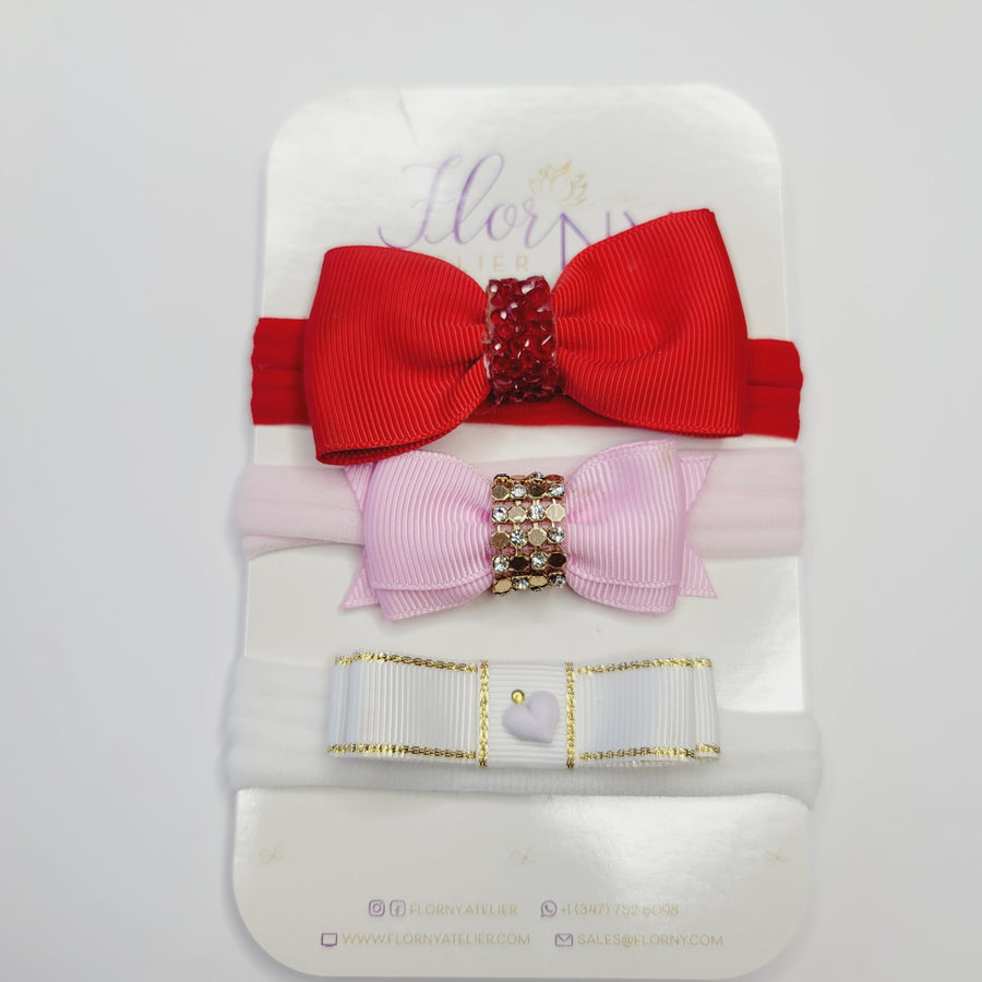 Three Beauties #1 hair-bow Headband Kit (small)