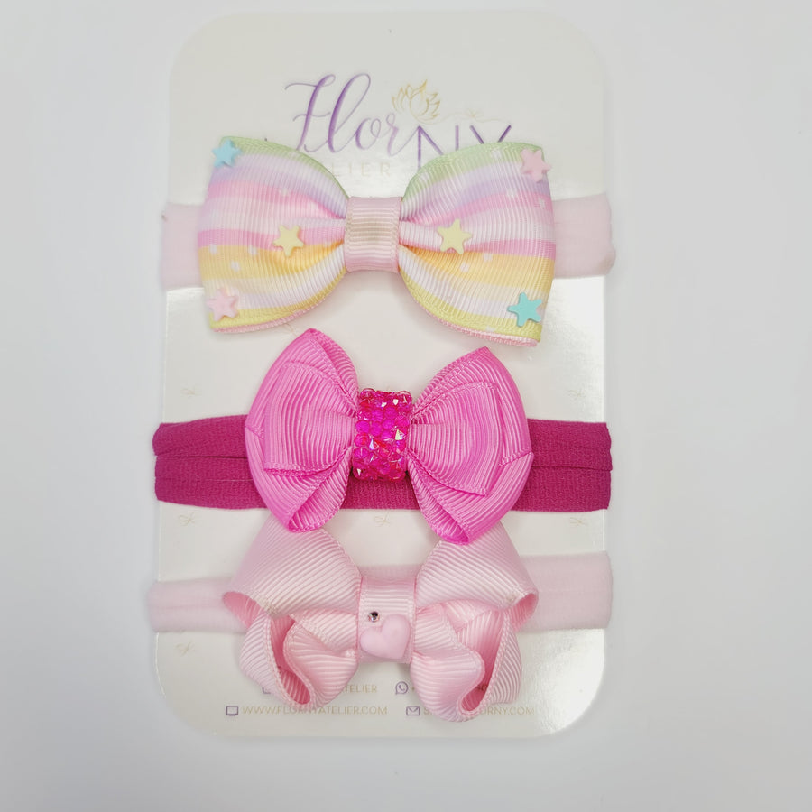 Three Beauties #2 hair-bow Headband Kit (small)