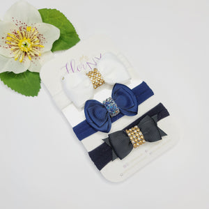 Three Beauties #3 hair-bow Headband Kit (small)