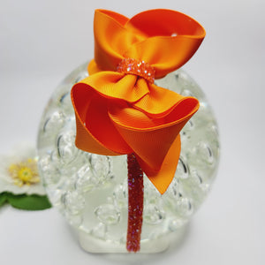 Orange Headband with Large bow