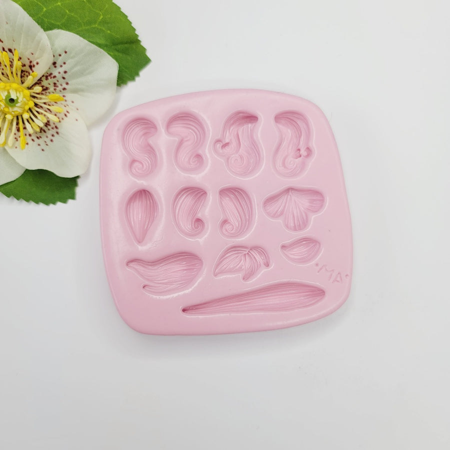 Cute Hair #3 Silicone Mold MA 758