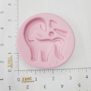 Adorable Flat Unicorn Silicone Mold 244 MA