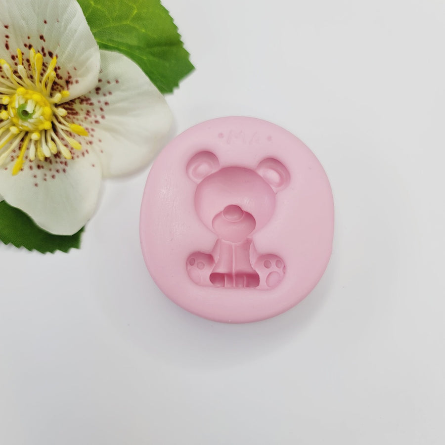 Zoo Sitting Bear Silicone Mold MA 194