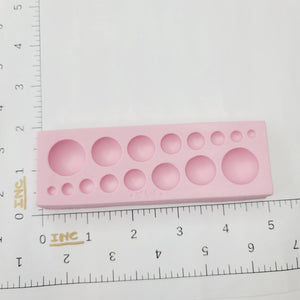 Half Pearl Ball Silicone Mold 484 MA