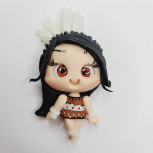 Losira #337 Clay Doll for Bow-Center, Jewelry Charms, Accessories, and More