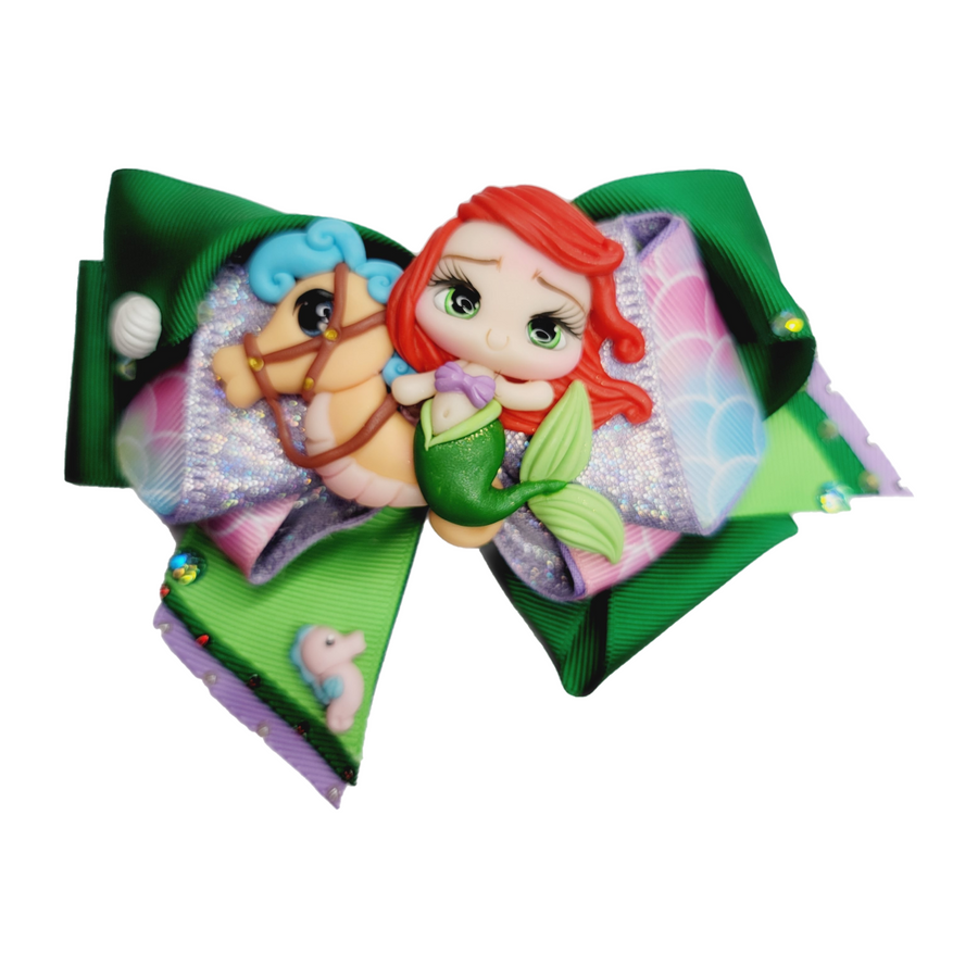 Little Mermaid #4 Large Hair-Bow