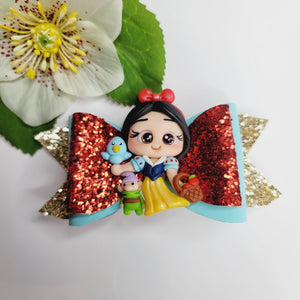 Snow White #3 Medium Hair-Bow