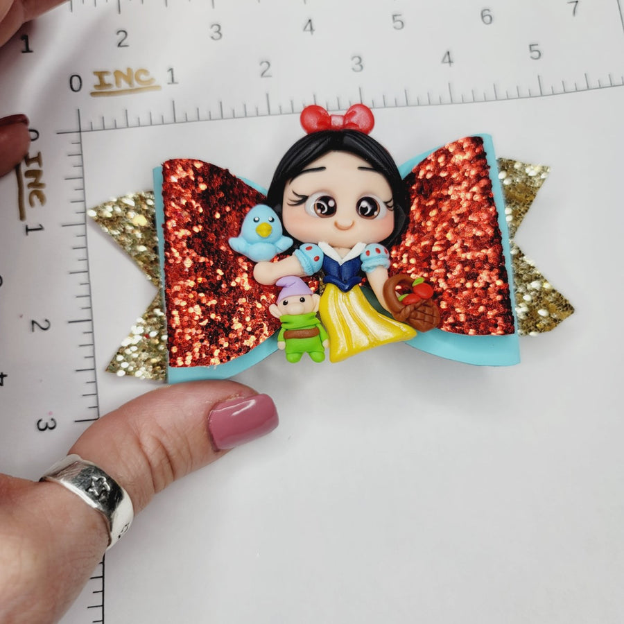 Snow White #3 Medium Hair-Bow